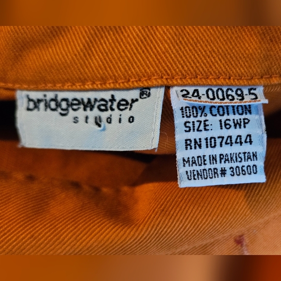 Medium weight Orange Denim Jacket - Picture 6 of 7